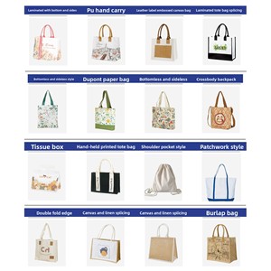 Tùy chỉnh kích thước trung bình bông vải tái sử dụng siêu thị mua sắm plaintote túi cho sinh viên - Product Image 6