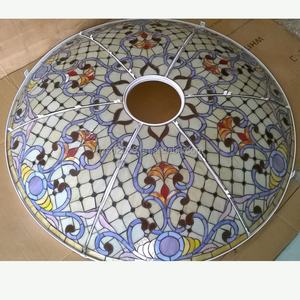 Lámpara de Techo Tiffany Personalizada para Interiores y Exteriores, con Vidrio de Colores y Estructura de Hierro Sólido, para Recibidor, Dormitorio, Taller, Bar, Villa - Product Image 2