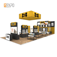 Stand d'exposition modulaire réutilisable 20x20 pieds (6x6m) pour salon professionnel, stand d'exposition de produits pour exposition canine