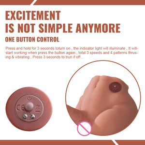 Bambola sessuale maschile con dildo vibrante, torso per adulti per stimolazione del punto G, masturbatore unisex per donne, coppie e uomini <span class=keywords><strong>gay</strong></span> - Product Image 4
