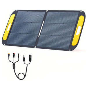 Panneau solaire portable pliable noir haute efficacité, résistant aux intempéries, 100W 19V (23% de conversion), avec béquilles réglables - Product Image 1