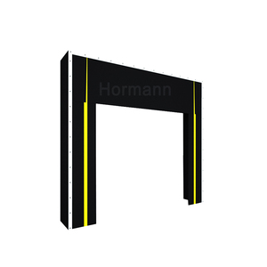 Production d'abri <span class=keywords><strong>de</strong></span> quai bon marché Poteaux en tissu PVC résistant à l'usure avec lignes d'avertissement joints <span class=keywords><strong>de</strong></span> <span class=keywords><strong>porte</strong></span> mécaniques <span class=keywords><strong>de</strong></span> cadre en alliage d'aluminium - Product Image 5