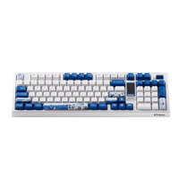 Akko 5098B Santorini 1800 Claviers de jeu électroniques de taille compacte pour ordinateur Écran LCD 1.47 pouces