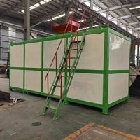 Machine de compostage aérobie horizontale Hengyun pour champignons, machine de fabrication d'engrais en poudre à partir de déchets alimentaires, 11 kW, haute performance PLC