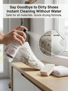 Kit de nettoyage pour chaussures et équipements OEM, mousse nettoyante pour baskets, spray d'entretien pour chaussures blanches, nettoie le <span class=keywords><strong>cuir</strong></span>, le daim, le nubuck et le toile. - Product Image 6