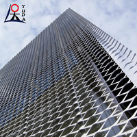 Grillage métallique expansé de sécurité pour la construction, plaque métallique expansée, treillis diamanté surélevé extensible