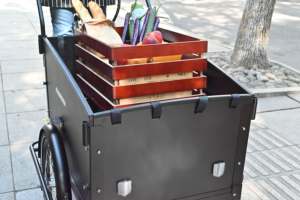 Vélo <span class=keywords><strong>cargo</strong></span> électrique polonais, batterie lithium 36V, tricycle à 3 roues avec porte-bagages arrière pour enfants et marchandises, entrepôt Europe - Product Image 4