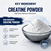 Créatine monohydrate micronisée 99,5 %, vérifiée HPLC, poudre fine 200 mesh, approvisionnement en vrac, OEM, marque privée, emballage personnalisé