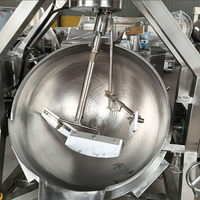 Halbautomatischer Planetenmischer-Kocher |   Gas-/Dampfbeheizter Doppelwandkessel für die Herstellung von Marmelade, Sauce und Süßwaren