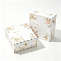 Boîte d'emballage de luxe personnalisée en papier pour bijoux, coffret cadeau pour montre avec tiroir, avec votre propre logo, marquage à chaud, gaufrage, insert UV