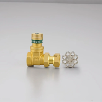 Commercio all'ingrosso in ottone manuale a induzione magnetica valvola a saracinesca gestione del contatore dell'acqua con espansione/contrazione Base anteriore per Media