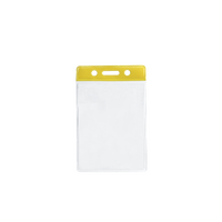Grande Vente : Porte-badge vertical transparent en PP personnalisé, durable, avec fente latérale pour cartes, et lanières – Vente en gros directe usine