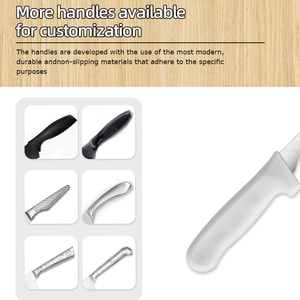 High-quality stainless steel boneless cutting <b>knife</b> with anti-slip PP <b>handle</b> for commercial meat, poultry and beef cutting - Product Image 5