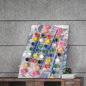 Pinturas Acrílicas No Tóxicas <span class=keywords><strong>de</strong></span> 8 Colores y 3 ml con Pincel para Pintar sobre <span class=keywords><strong>Vidrio</strong></span>, Lienzo y Papel - Product Image 3