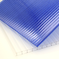 Usine 4mm 6mm 8mm 10mm coloré clair double mur cellulaire Pc Multiwall Polycarbonate creux feuille lucarne toiture