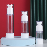 Bouteille cosmétique sans air de pompe de pulvérisateur de brume fine en plastique haut de gamme pour le toner de l'eau de visage 15ml 120ml tailles option d'impression d'écran