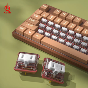 สวิตช์ Kailh Choc สีขาว แบบ Low Profile Clicky แรงกด 50gf ระยะการตอบสนอง 1.3 มม. แบบ 3 พิน SMD RGB สำหรับคีย์บอร์ดแบบกลไกบางเฉียบ - Product Image 2