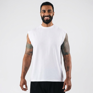Camisetas sin Mangas Vintage para Hombre, Costuras Delanteras en los Hombros, Camisetas Ligeras de Tela Elástica, Sin Mangas, Estilo Zero Accent - Product Image 1