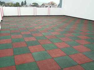 <span class=keywords><strong>Tapis</strong></span> de sol en <span class=keywords><strong>caoutchouc</strong></span> insonorisant, absorbant les chocs et <span class=keywords><strong>antidérapant</strong></span>, dalles de sol pour salle de sport, aires de jeux intérieures et extérieures, jardins d'enfants - Product Image 6
