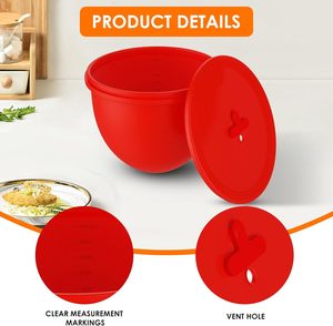 Revêtements en silicone pour <span class=keywords><strong>bol</strong></span> de robot pâtissier 7 litres avec couvercle et orifice d'aération réglable – Accessoires en silicone pour mélangeur - Product Image 4