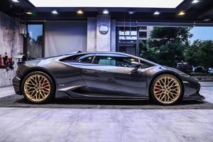 ชุดแต่งตัวถังรถยนต์ Lamborghini Huracan รุ่น V ชุดแต่งกันชนหน้า คาร์บอนไฟเบอร์ ชุดตกแต่งเสริม - Product Image 4