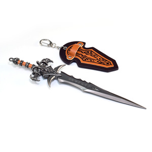 Warcraft xung quanh lich Vua Frost của nỗi buồn của cừu đầu thanh kiếm losa <span class=keywords><strong>Ryan</strong></span> 22cm mô hình kim loại móc chìa khóa - Product Image 3