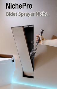 Support mural en acier inoxydable 304 pour <span class=keywords><strong>douchette</strong></span> <span class=keywords><strong>WC</strong></span> encastrée, niche de rangement pour salle de bain - Product Image 4