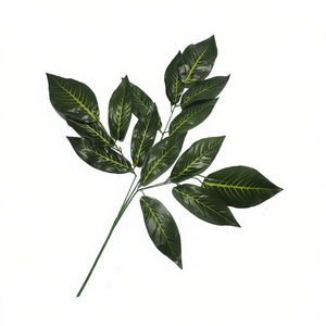 MNJ Artificial Money Tree Leaves 24703 12Pcs Green Foliage For Home Decor - Product Image 2