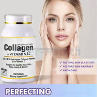 Ausreson OEM Super Marine Collagène et Vitamine C Comprimés Suppléments Éclaircissants pour la Peau Pilules de Vitamine C et Collagène pour la Peau