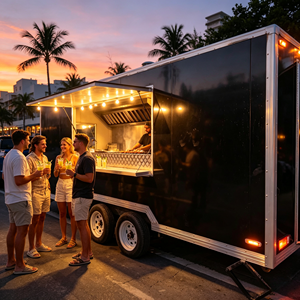 Nouvelle remorque de cuisine mobile extérieure, fermée, pour la vente de nourriture et de barbecue, certifiée CE DOT, à vendre - Product Image 3