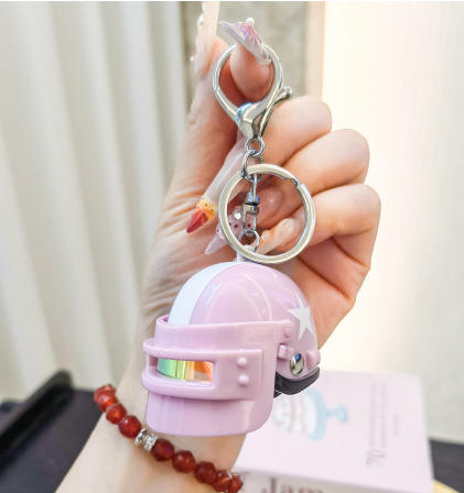 Pink cap white star class iii head