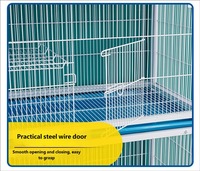Volière à pigeons supérieure et durable à 3 niveaux, 95 cm, anti-rongeurs, spacieuse, pour l'association des pigeons, l'observation et la reproduction en extérieur