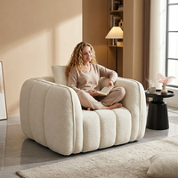 Komprimiertes Schaumstoff-Sofa-Set Minimalistisches Design Stoff Umweltfreundlich Komfortabel Modulares Hotel Wohnzimmermöbel Schnell