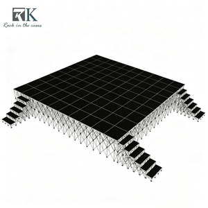 Plateforme de scène robuste en aluminium, scène modulaire intelligente, kit de scène portable pour utilisation en extérieur et en intérieur - Product Image 1