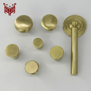 Brass Cabinet Handle <b>Knob</b> Cylindrical European Style Antirust Furniture Drawer Door Hardware - Product Image 3