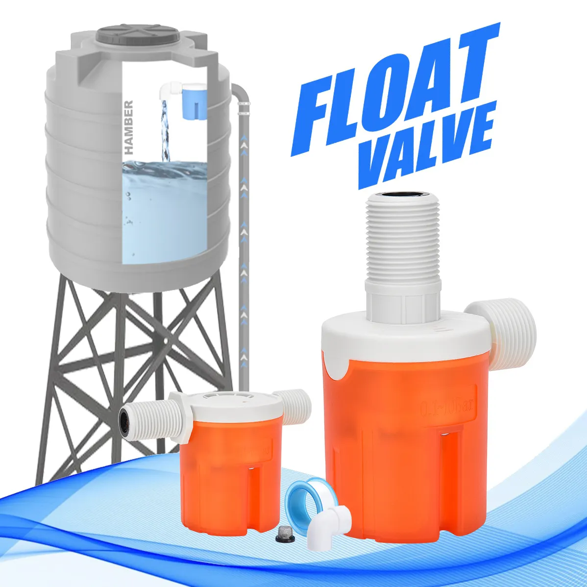 Size 1/2 3/4 Kleine water tank valve water level regelklep kleine vlotter