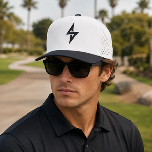 Golf Cap Five Panel Custom Silicone High Quality Low MOQ Custom Logo Curved Brim Hook Loop Breathable Durable Men - Product Image 5