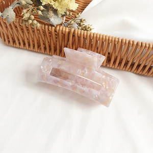 Pinza de garra transparente grande elegante, garra de acetato para el cabello, accesorios para el cabello geométricos hueca con temperamento Simple, gran oferta - Product Image 6