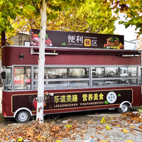 Camion de Nourriture électrique Quatre Roues Glace Crème Cookies Maison Gaufre Stand de Hot-Dog Chariot de Vente De Nourriture