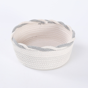 Alta-plegable <span class=keywords><strong>de</strong></span> almacenamiento <span class=keywords><strong>de</strong></span> <span class=keywords><strong>cuerda</strong></span> <span class=keywords><strong>de</strong></span> algodón orgánico cesta para sala <span class=keywords><strong>de</strong></span> <span class=keywords><strong>estar</strong></span> - Product Image 4