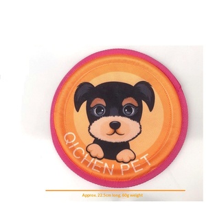 KaryPaws İnteraktif Naylon Oxford Kumaş Köpek Eğitim Çiğneme Oyuncağı Uçan Disk 22.5cm 60g FP-184 Tianjin'de Üretilmiştir - Product Image 5