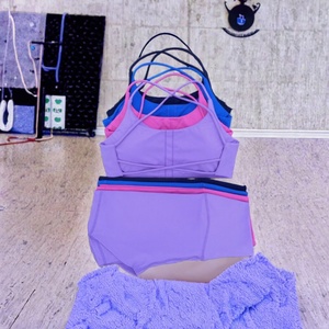 Conjuntos de Shorts de Yoga para Mujer, Ecológicos, de 2 Piezas, sin Mangas, al por Mayor - Product Image 3