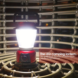 Linterna portátil para acampar, recargable por USB, luz de campamento regulable superbrillante con gancho para colgar, para acampar, senderismo, pesca - Product Image 2