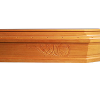 Ataúd de Madera Biodegradable de Estilo Europeo, Urna Funeraria Moderna para Cremación, Tamaño Personalizable, Directo de Fábrica