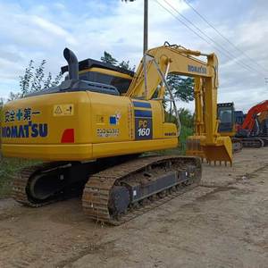 Excavatrice Komatsu PC160 160-7 d'occasion, modèle 2023, 16 tonnes, godet de 1,2 m, origine Chine, puissance 195 kW, 0-2000 heures, machine pour vidéo de démonstration - Product Image 3