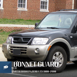 MOSUN แผ่นป้องกันฝากระโปรงรถด้านหน้ารถยนต์,แผ่นกันเบนตัวป้องกันสำหรับ MITSUBISHI PAJERO V73 1999-2006 - Product Image 6