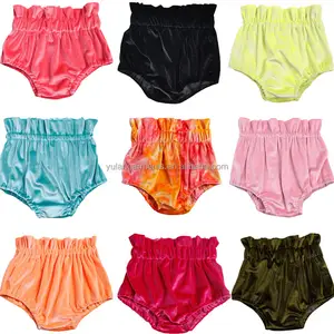 2022 New arrival soft velvet fabric color optional shorts baby kids cute bloomers