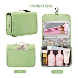 Toiletry <b>Bag</b> Travel <b>Bag</b> With Hanging Hook Water-resistant Makeup Cosmetic <b>Bag</b> Travel Organizer for <b>Make</b> <b>up</b> Accessories - Product Image 3
