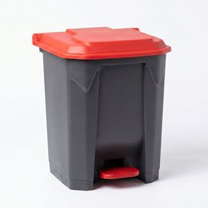 Cubo de basura rectangular para exteriores de 10L con apertura por pedal para uso en exteriores - Product Image 1