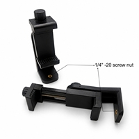 Supporto Girevole a 360° per Cellulare con Clip e Attacco a Vite da 1/4, Adattatore Universale per Smartphone da Treppiede con Spedizione Veloce dalla Fabbrica